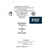 La Soberania, Territorio y Petroleo en Vzla