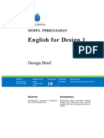 Modul English For Design 1 - TM10 - Design Brief