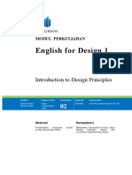 Modul English For Design 1 (TM2) Principles of Design