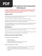 Exam DP-900: Microsoft Azure Data Fundamentals-Skills Measured