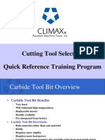 Cutting Tool Selection Quick Reference Training Program
