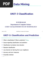 Data Mining: UNIT-3 Classification