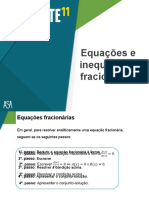 Equações e inequações fracionárias