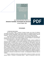 CANDIDO, Antonio - Introdução in Formacao Da Literatura Brasileira