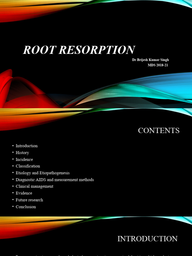 Root Resorption in Orthodontics Overview | PDF | Orthodontics | Mouth