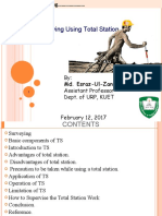 Surveying Using Total Station: By: Assistant Professor Dept. of URP, KUET