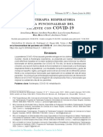 Fisioterapia Respiratoria en La Funcionalidad Del Paciente Con COVID-19