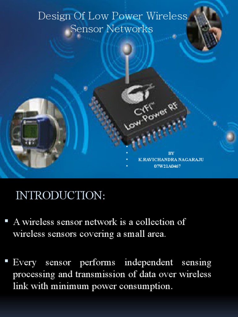 Low Power Wireless Sensor Network Design | PDF | Computer Network ...