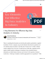 3 Key Elements For Effective Big Data Analytics in Industry