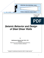 Seismic Behavior and Design of Steel Shear Walls 2001