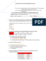 Evaluacion de Matematica