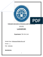 National University of Sciences and Technology (NUST) : Lab Report