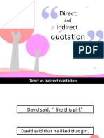 1.1 (Quoting) Direct Indirect