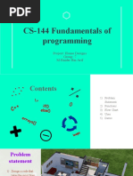 CS-144 Fundamentals of Programming: Project: House Designs Group: 7 M.Haider Bin Arif