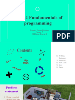 CS-144 Fundamentals of Programming: Project: House Designs Group: 7 M.Haider Bin Arif