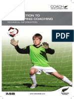 Introduction To Goalkeeping Coaching: Technical Information
