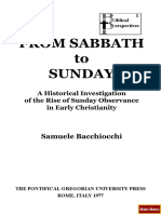 FROM SABBATH to SUNDAY by Samuele Bacchiocchi