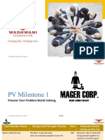 MAGER CORPORATION - PV - Milestone - PPT - 1