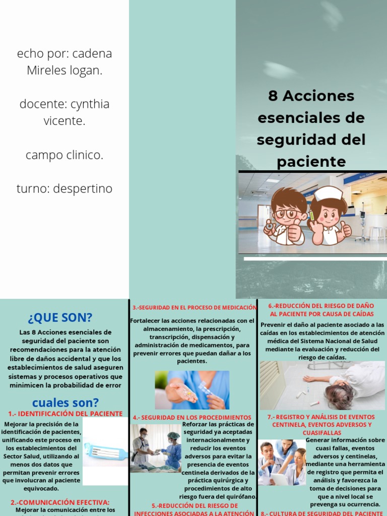 8 Acciones Esenciales para la Seguridad del Paciente | PDF | Seguridad ...