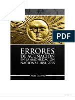 Errores de Acuñacion en La Amonedacion Nacional 1881-2015