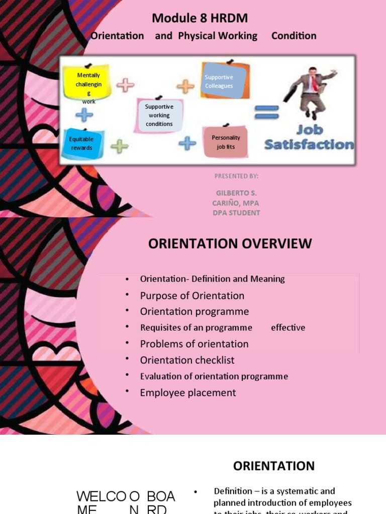 Orientation Program Overview in HRDM | PDF | Employment | Labor