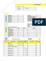 Bar Bending Schedule of Beam: Member 1 Member 2 Member 3 Member 4 Member 5 Member 6