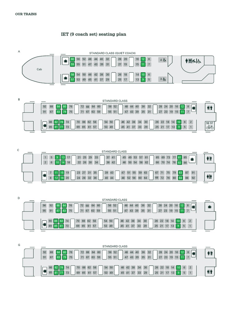 9 Coach Iet Seating Plan May 2019 Land Transport Sustainable Transport