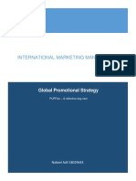 International Marketing Management: Global Promotional Strategy