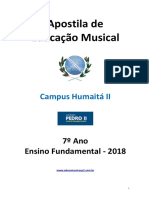 Apostila de Educação Musical 7º Ano 2018