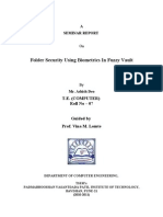 Folder Security Using Biometrics in Fuzzy Vault: T.E. (Computer) Roll No - 07