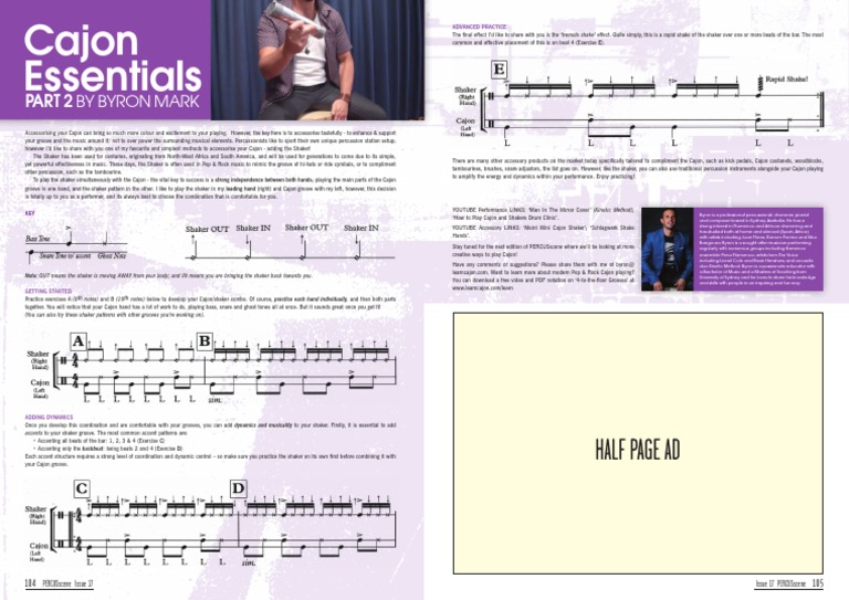 How To Play Cajon and Shaker AtSame Time Download Free PDF Music