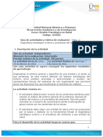 Guia de actividades y Rúbrica de evaluación - Unidad 1 - Fase 2 - Diagnóstico estratégico externo y pronóstico del ambiente