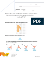 Teste de Matemática 6.º Ano: Nome: N.º: Turma: Duração: 90 Minutos Classificação