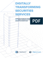 Digitally Transforming Securities Services