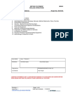 Method Statement Drilling Operations MS002: Uncontrolled When Printed