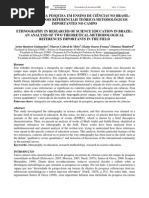 Etnografia na pesquisa em ensino de ciências