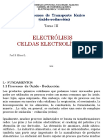 Tema Iii - Electrolisis