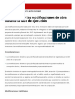 Cómo Realizar Las Modificaciones de Obra Durante La Fase de Ejecución - Gobierno Del Perú