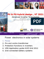 PV & PV-hybrid Design, VT 2021: Advanced Inverter Technologies