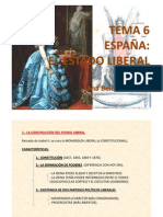 Tema 6 España, El Estado Liberal