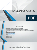 Final Exam Speaking JTD 2def