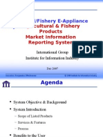 Agricultural & Fishery Products Market Information Reporting System