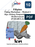 Fil10 - Q1 - Mod2 - Mga Akdang Pampanitikan Sa Mediterranean Parabula - Version3