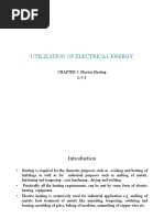 Utilization of Electrical Energy: CHAPTER 5: Electric Heating L-5-1