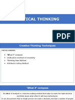 Critical Thinking Techniques