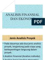 ANALISI FINANSIAL DAN EKONOMI PROYEK