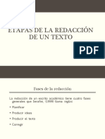 Etapas de La Redaccion