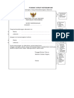 Format Surat Keterangan