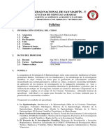 Sílabo de Investigación I 2010 I