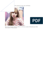 Birth Name Is Lalisa Manoban, Nicknames Are Lalice, Laliz, and Pockpop